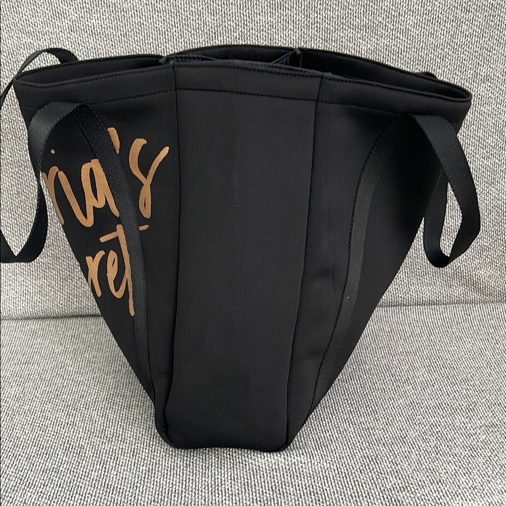 Victoria's Secret Black and Gold Tote Bag - Picture 8 of 16